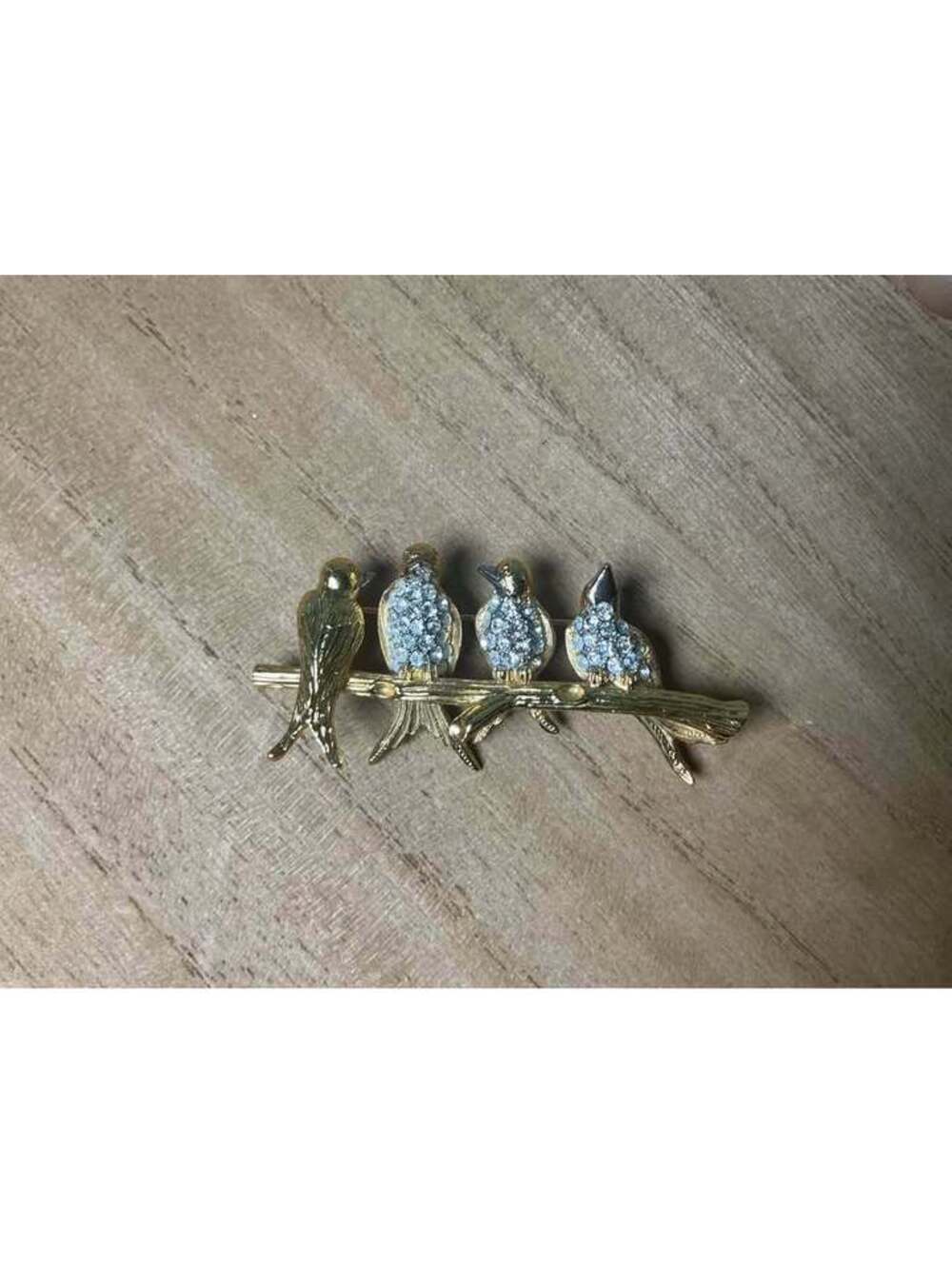 Joan Rivers Four Birds on a Branch Brooch